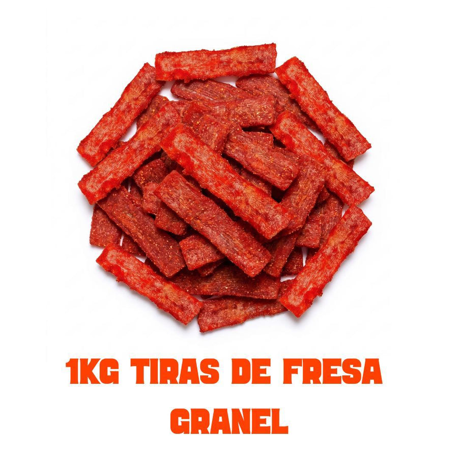 Tiras de Fresa 1 kg granel - Gomitas Matonas
